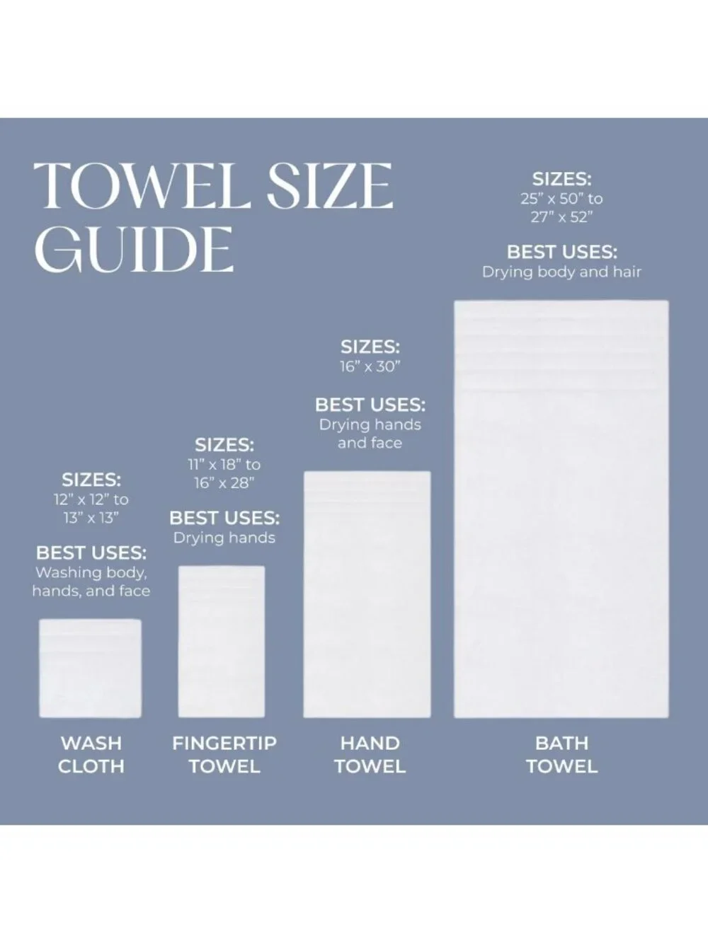 Soft Cotton Towel Set - 3 Pack Bath, Hand & Fingertip Towels with Embroidery